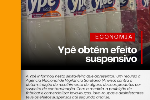 Ypê obtém efeito suspensivo